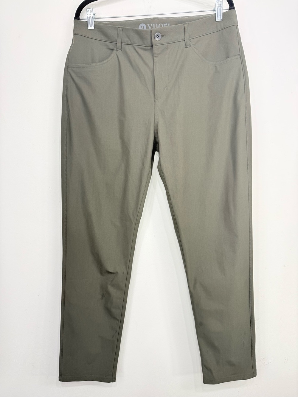 Vuori Men's Olive Slim Leg Five Pocket Business Casual Performance Pants